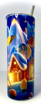 20 oz Pikachu Stainless Steel Tumbler with Lid, Straw ~ Pokemon
