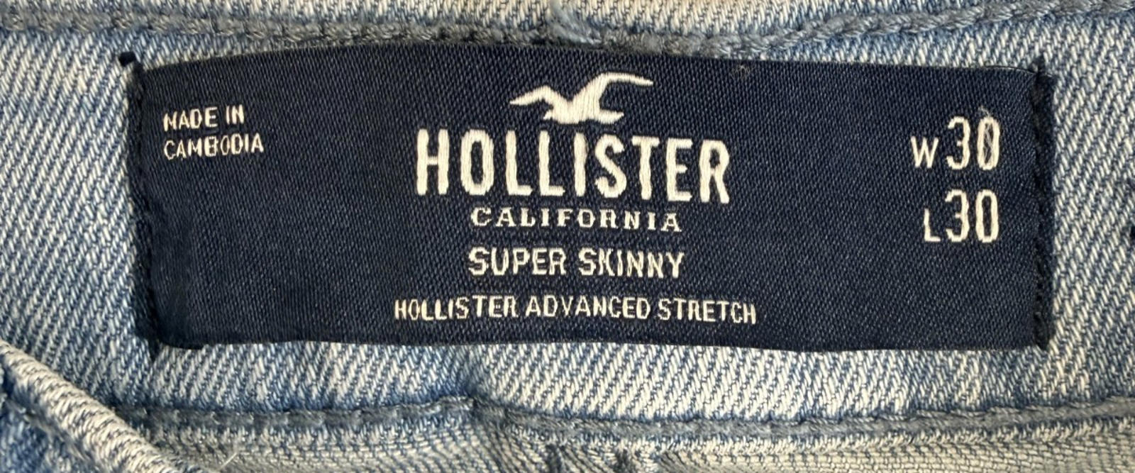 Hollister Super Skinny Advanced Stretch Jeans Size 30x30