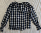 Banana Republic Womens shirt size small blue longsleeve soft lightweight