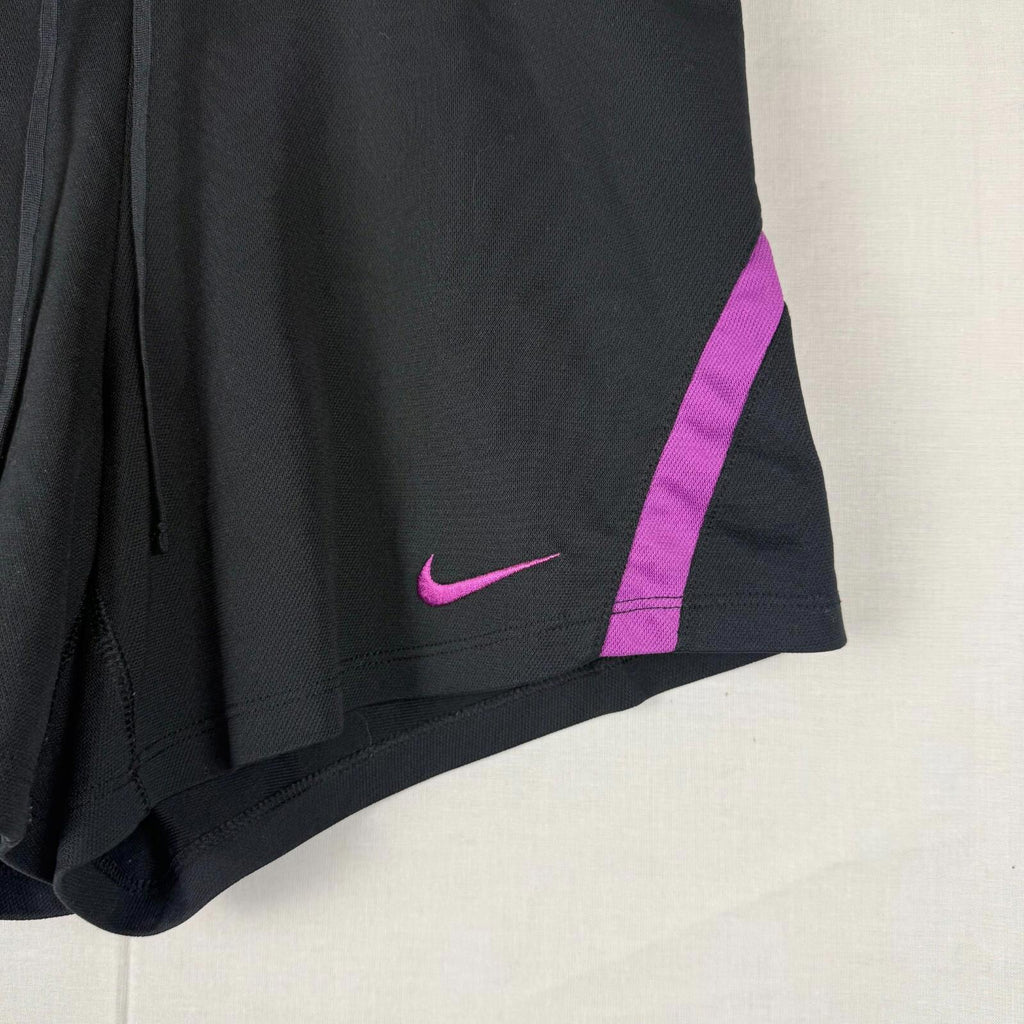 Nike Dri Fit Shorts Womens Small Black Purple lightweight athletic