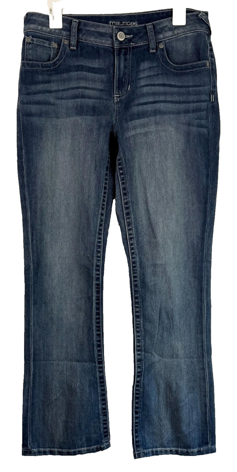 Maurices Straight Leg Jeans Size 8 Short Womens Blue Stretch