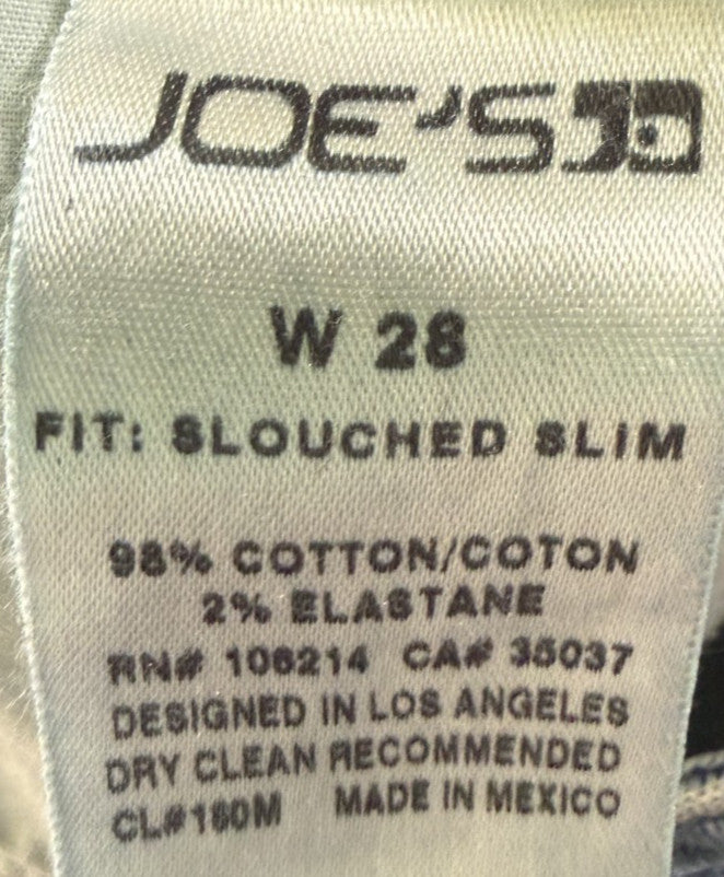 Joes Slouched Slim Womens Jeans Sz 28 - Stretch Light Distressed