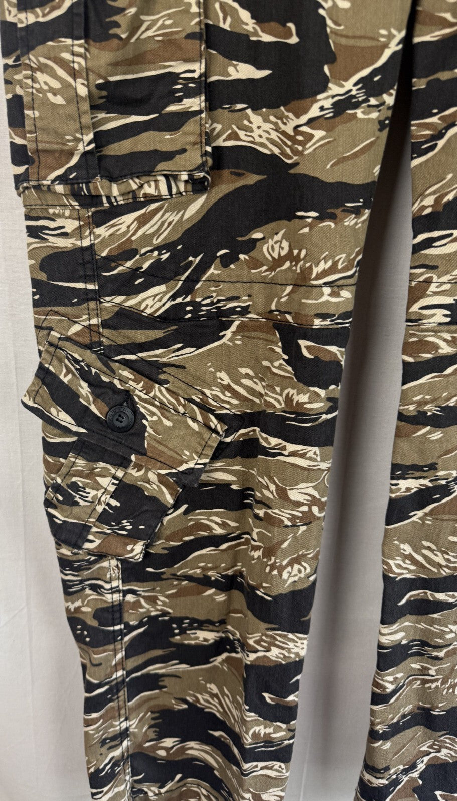 Matchstick Pants Mens 36x32 XXL Camo Cargo Cotton Utility Multi Pocket Military