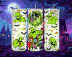 20 oz Oogie Boogie Stainless Steel Tumbler with Lid, Straw - White