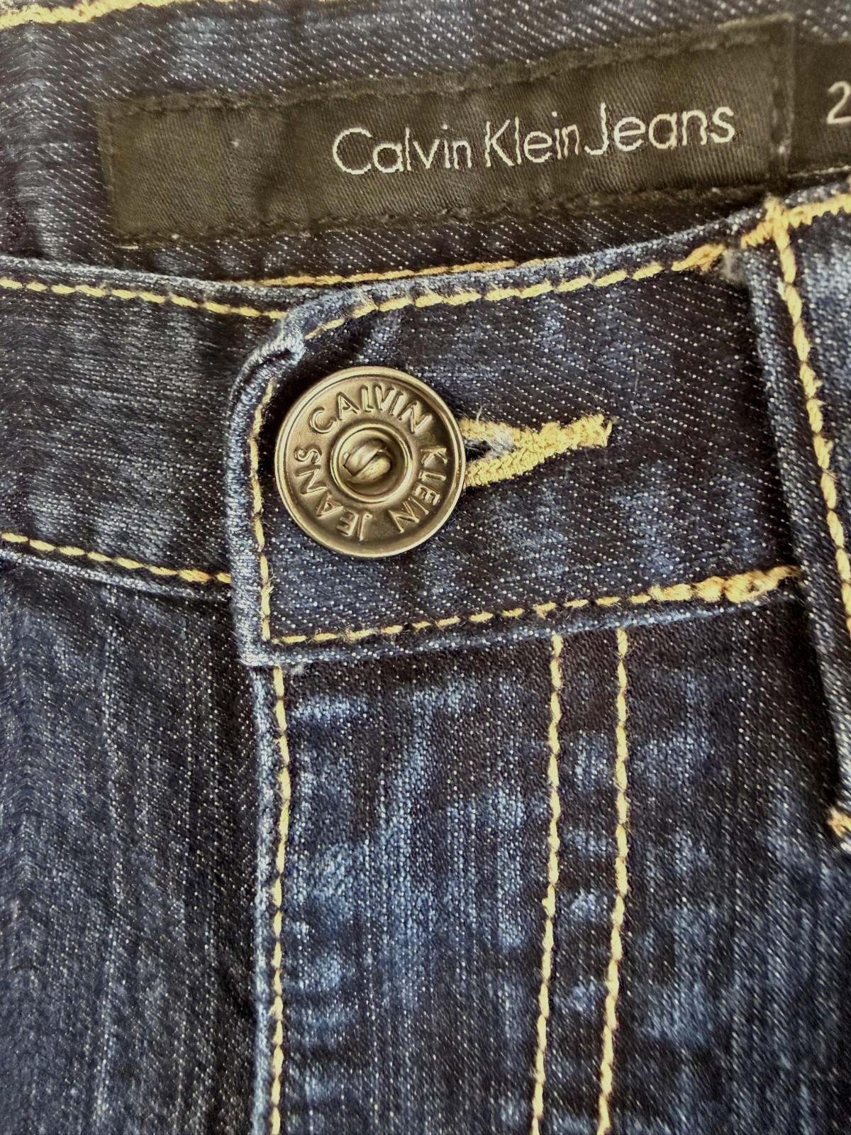 Calvin Klein Womens Skinny Jeans Size 28/6 Mid-Rise Blue Denim