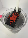 Halloween Stanley Cup Topper Bloody Hand ~ Fits 10mm Straw