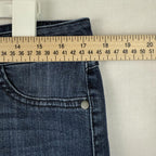 ELLE Jeans Womens 14 Embroidered Floral Skinny Stretch Denim No Front Pockets