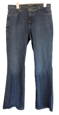 Eddie Bauer Womens Blue Denim Bootcut Jeans Embroidered Size 12R