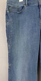 Levis Womens Classic Bootcut Jeans Size 16 Blue Denim Stretch Cotton Blend