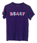 Mr Beast Graphic Tee Shirt Girls Sz Small Limited Edition Purple You Tube