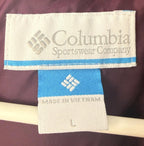 Columbia Vest Womens Large Purple Puffer Quilted Insulated Outdoor Zip Pockets