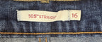Levi's 505 Women's Striaght Leg Jeans Meduim Wash Size 16 Blue