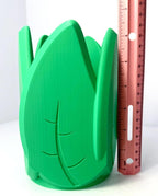 Leaf Flower Pot 3D Printed PLA Gardening House Plant Green