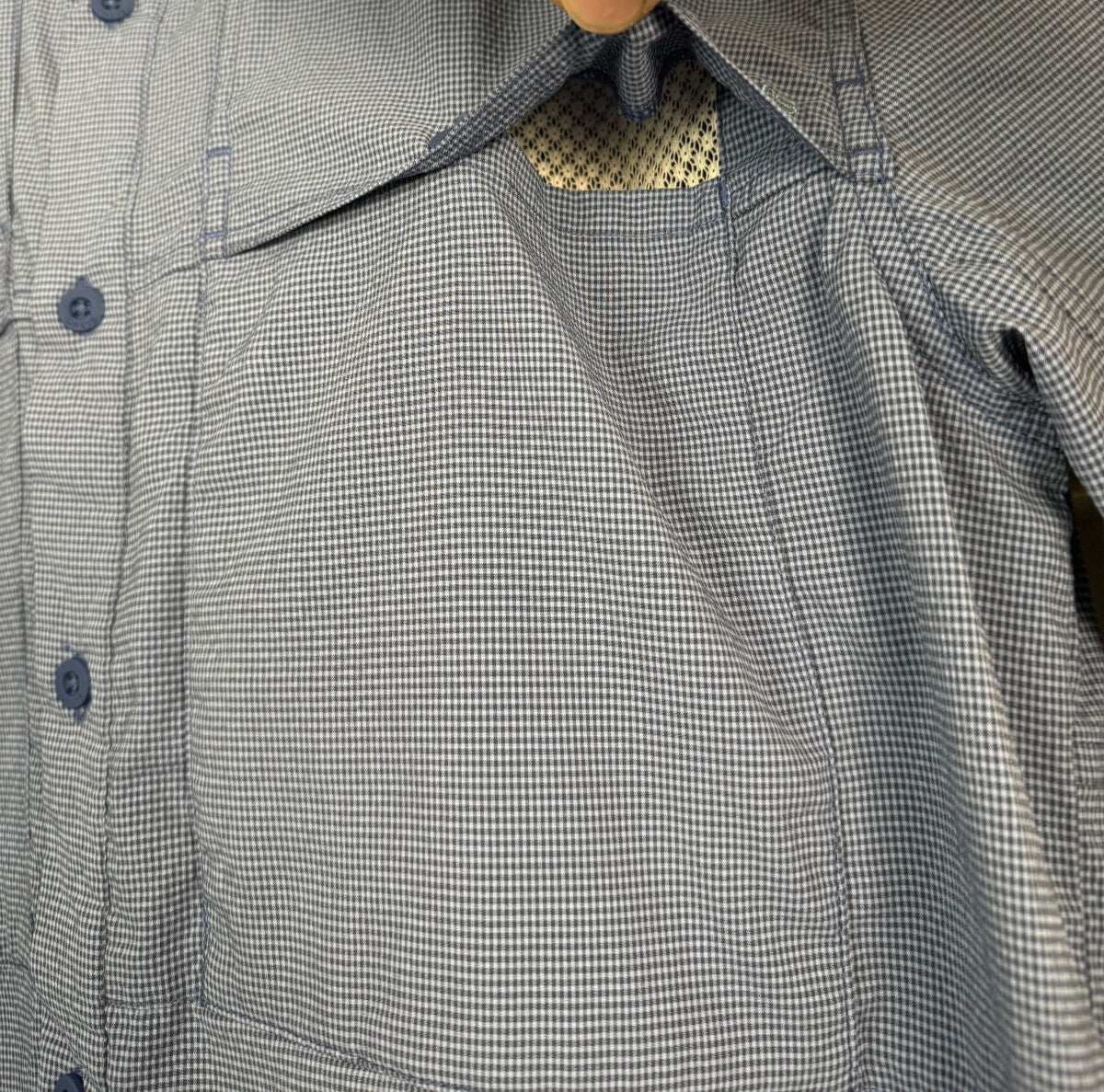 Orvis Open Air Caster Ventilated Long Sleeve Fishing Shirt Mens Size Medium Blue