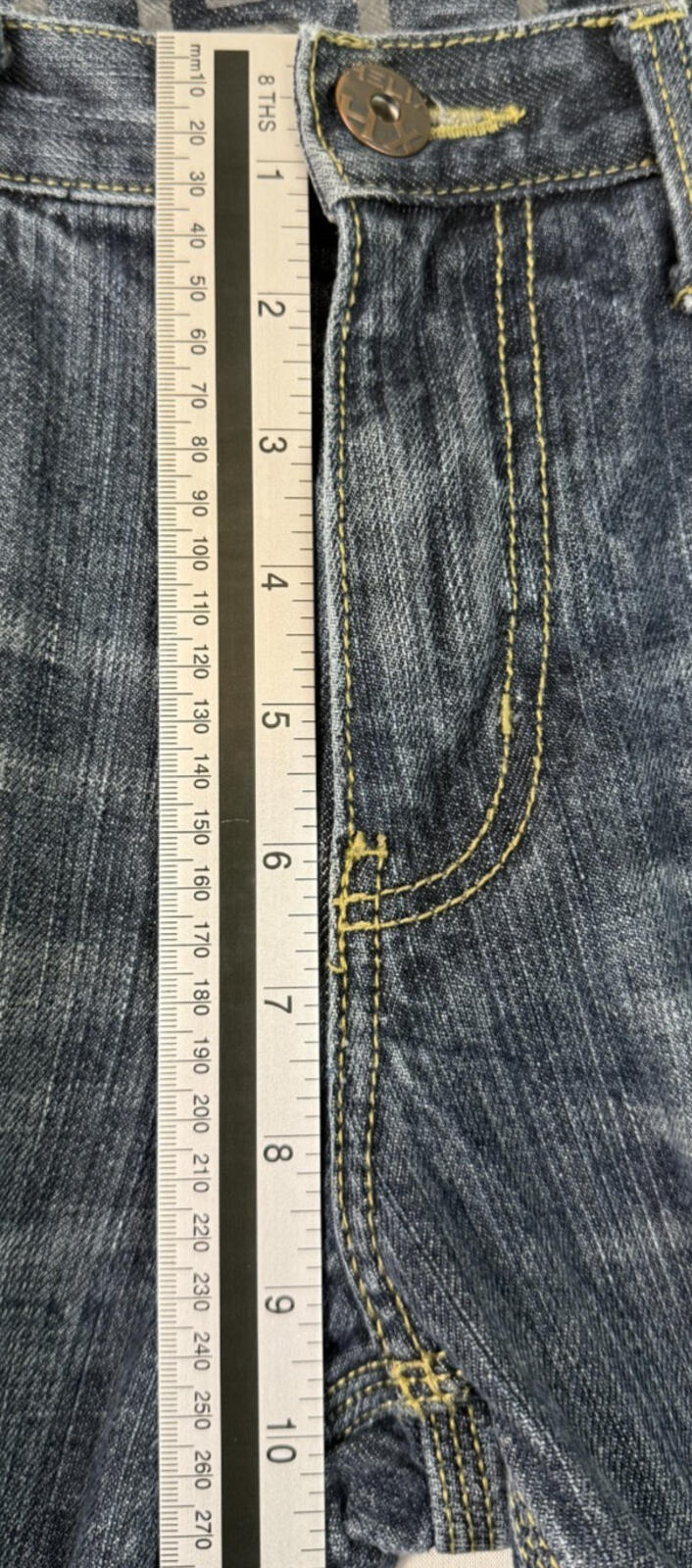 Helix Slim Boot Cut Jeans Mens 32 x 30 Distressed Y2k