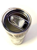 20 oz Horror Movie Girl Stainless Steel Tumbler with Lid, Straw Halloween