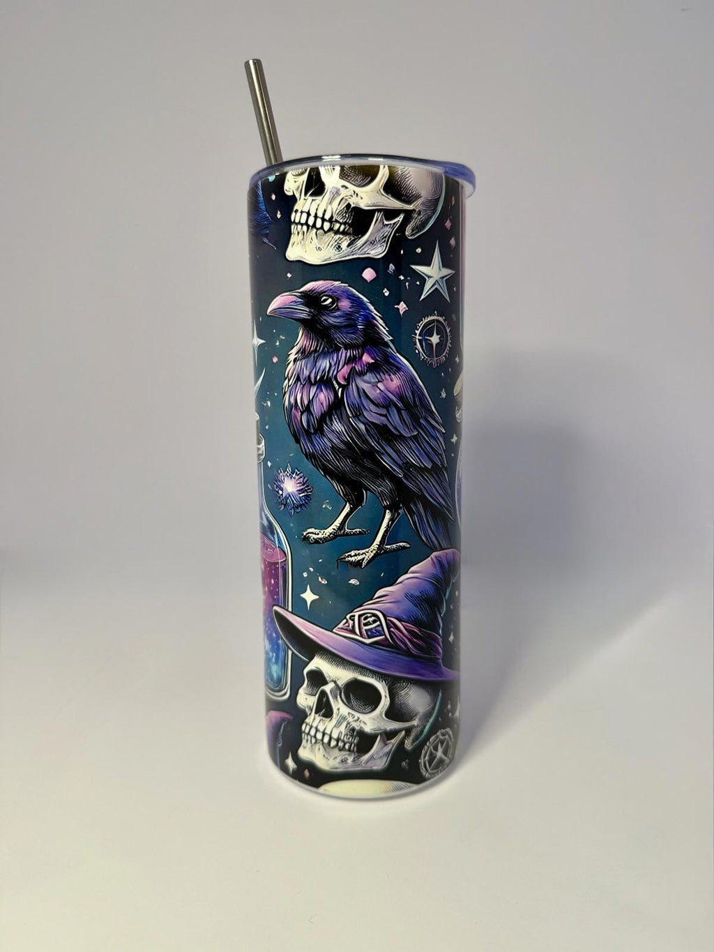 20 oz Witch Stainless Steel Tumbler with Lid, Straw