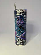 20 oz Witch Stainless Steel Tumbler with Lid, Straw
