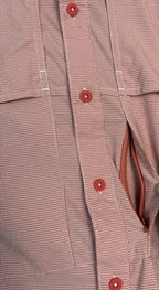 Orvis Open Air Caster Ventilated Short Sleeve Fishing Shirt Mens Sz Medium Red