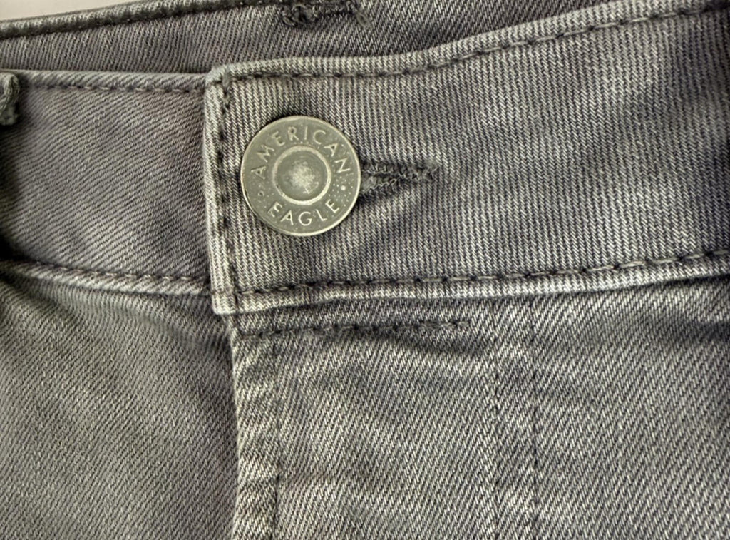 American Eagle Jeans Mens 29x30 Grey Stretch Denim Next Level Flex Skinny