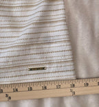 Anne Klein Womens top Size s bright white/gold