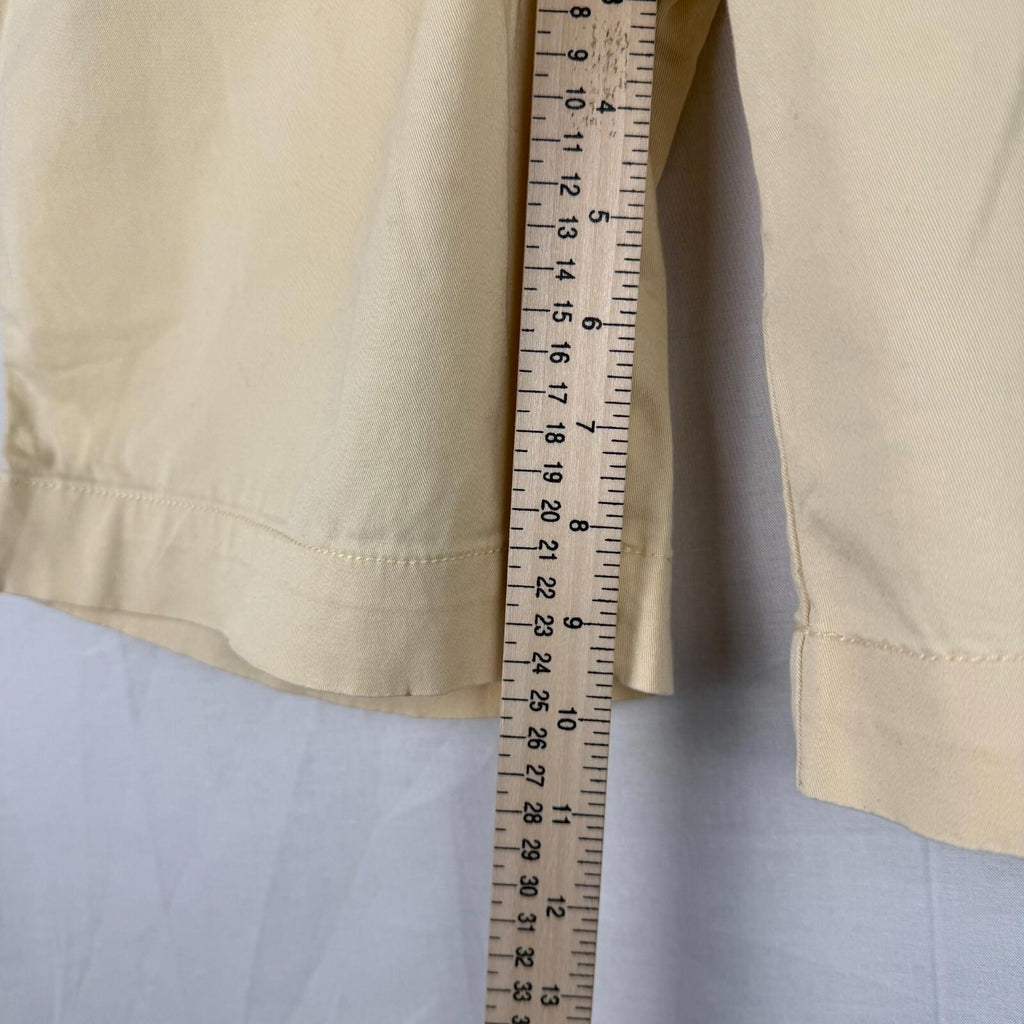 Tommy Hilfiger Chino Khaki Shorts High Rise Pockets Cotton Yellow Womens Size 6