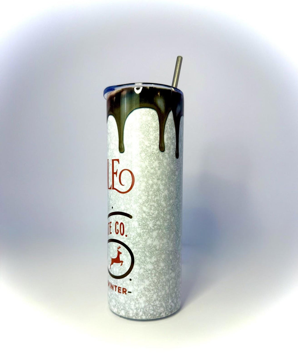 20 oz Hot Chocolate Stainless Steel Tumbler with Lid, Straw