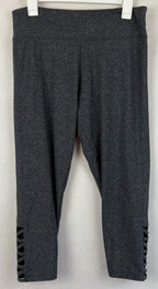 Victoria Sport Heathered Gray Compression Leggings Womens Size XL