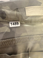 Seven 7 Shorts Womens Sz 12 Tummyless Bermuda Camo Denim Stretch Trendy Casual