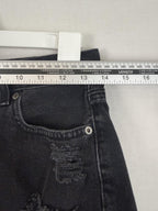 American Eagle Outfitters Mom Short Black Distressed Size 2