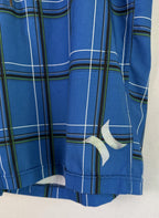 Hurley Phantom Board Shorts Mens Large Blue Plaid Swim Trunks Cargo
