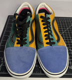 VANS Old Skool Limited Edition ColorBlock Shoes Mens 9.5 Blue Green Yellow