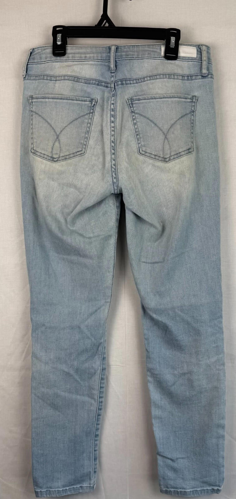 Calvin Klein Jeans Womens W27 Blue Skinny Mid Rise Ankle Denim