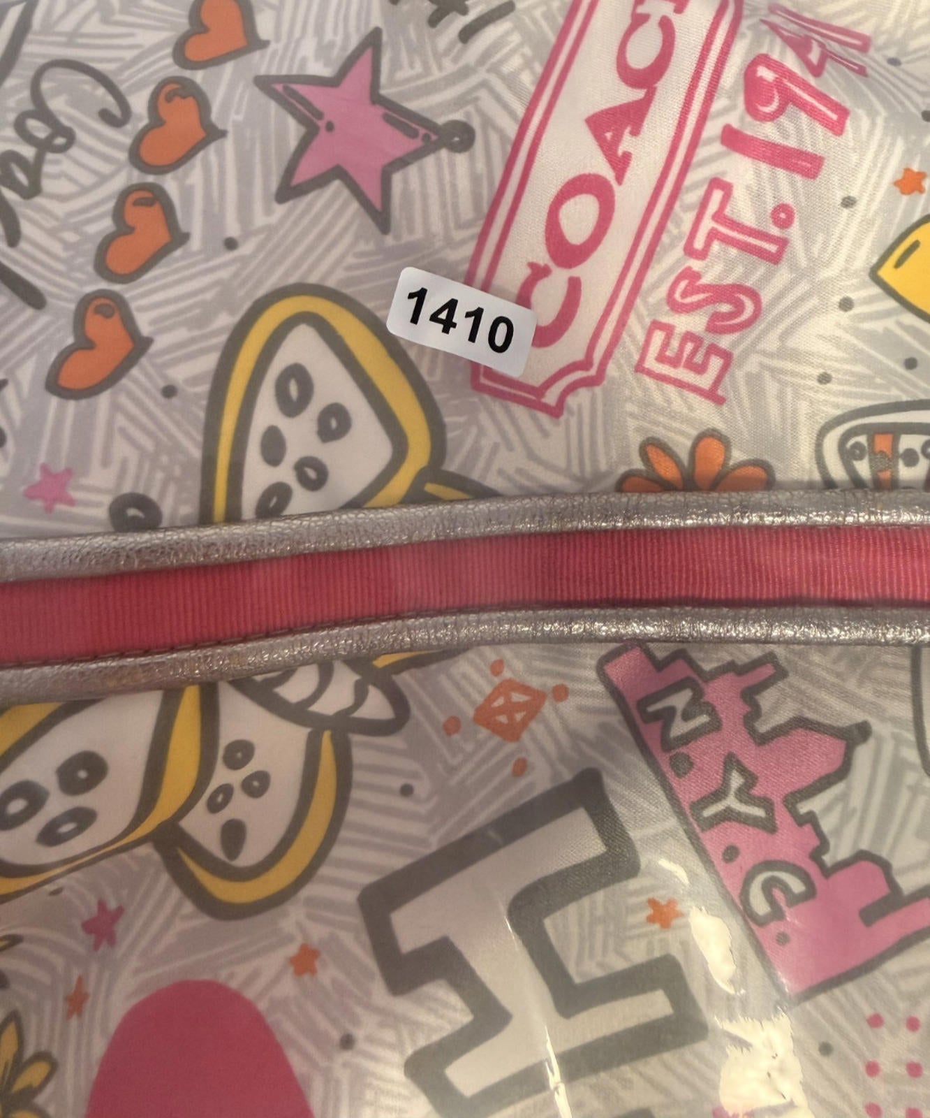 COACH Vintage Y2K Bandana Graffiti Butterfly Shoulder Bag Tote Purse F15712