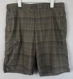 Columbia Omni-Wick Plaid Golf Hiking Shorts Brown 38W 12” Inseam