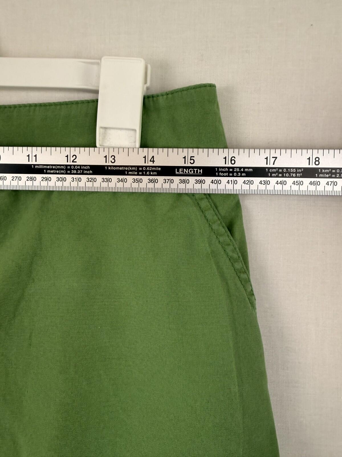 J Crew Womens Mini Skirt Size 6 Green Summer Minimalist Preppy School Girl