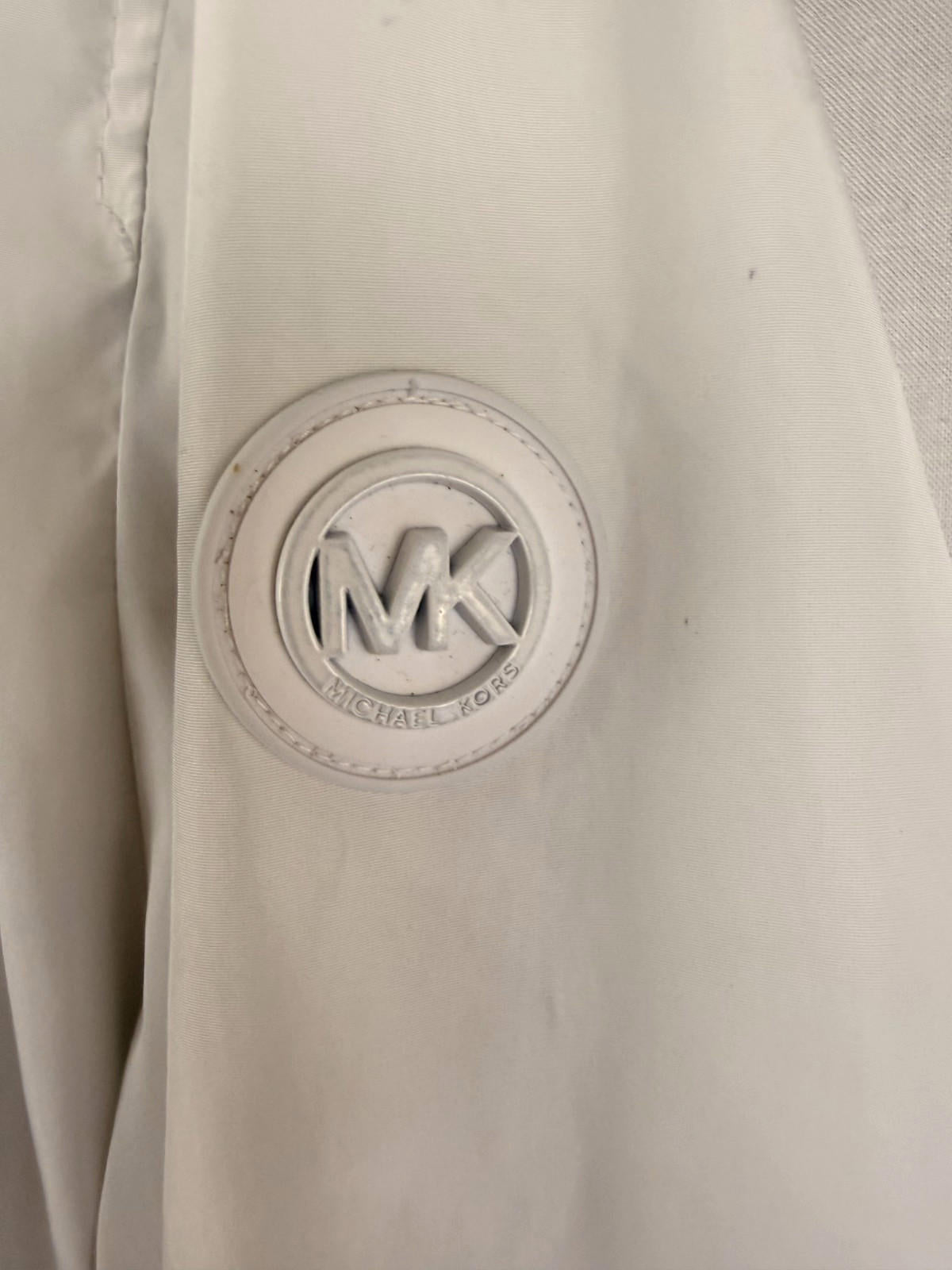 Michael Kors Perfomance Zip Jacket Windbreaker Mens Size M White and Blue