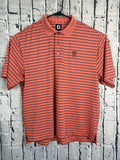 FootJoy Shirt Mens XL Pink Salmon Short Sleeve Embroidery Performance Golf Polo