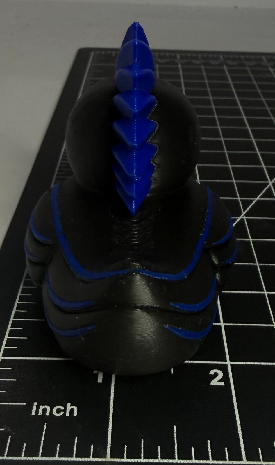 3d Printed Monster Duck - 3 Inch - Energy Drink - Jeep - Rock - Black and Blue