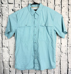 Orvis Open Air Caster Ventilated Short Sleeve Fishing Shirt Mens Sz Medium Blue