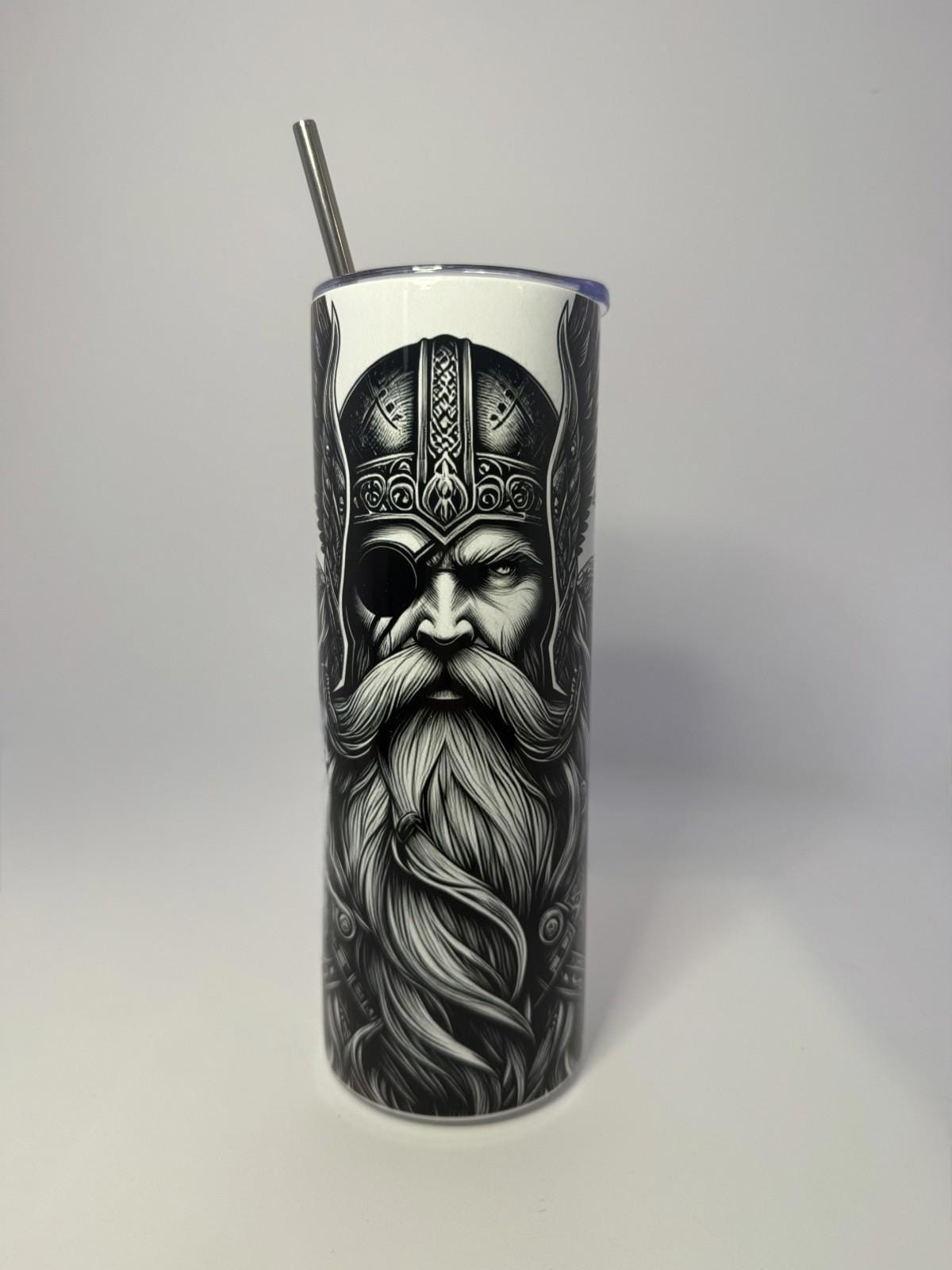 20 oz Odin Stainless Steel Tumbler with Lid, Straw
