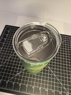 20 oz Slimmer Glow in the Dark Stainless Steel Tumbler with Lid, Straw