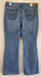 Levis Jeans Womens Size 10 Short 32x28 Blue 515 Bootcut Stretch Denim