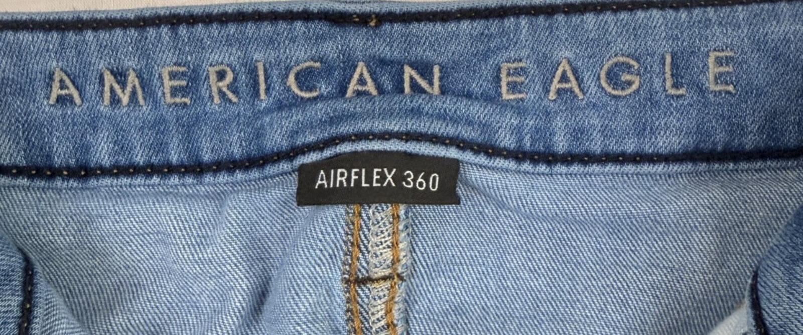 American Eagle Jeans Mens 34x32 Airflex 360 Slim Distressed Denim Y2K