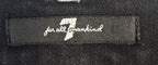 7 For All Mankind Black Contrast Stitch Straight Leg Jeans Women's Size 29
