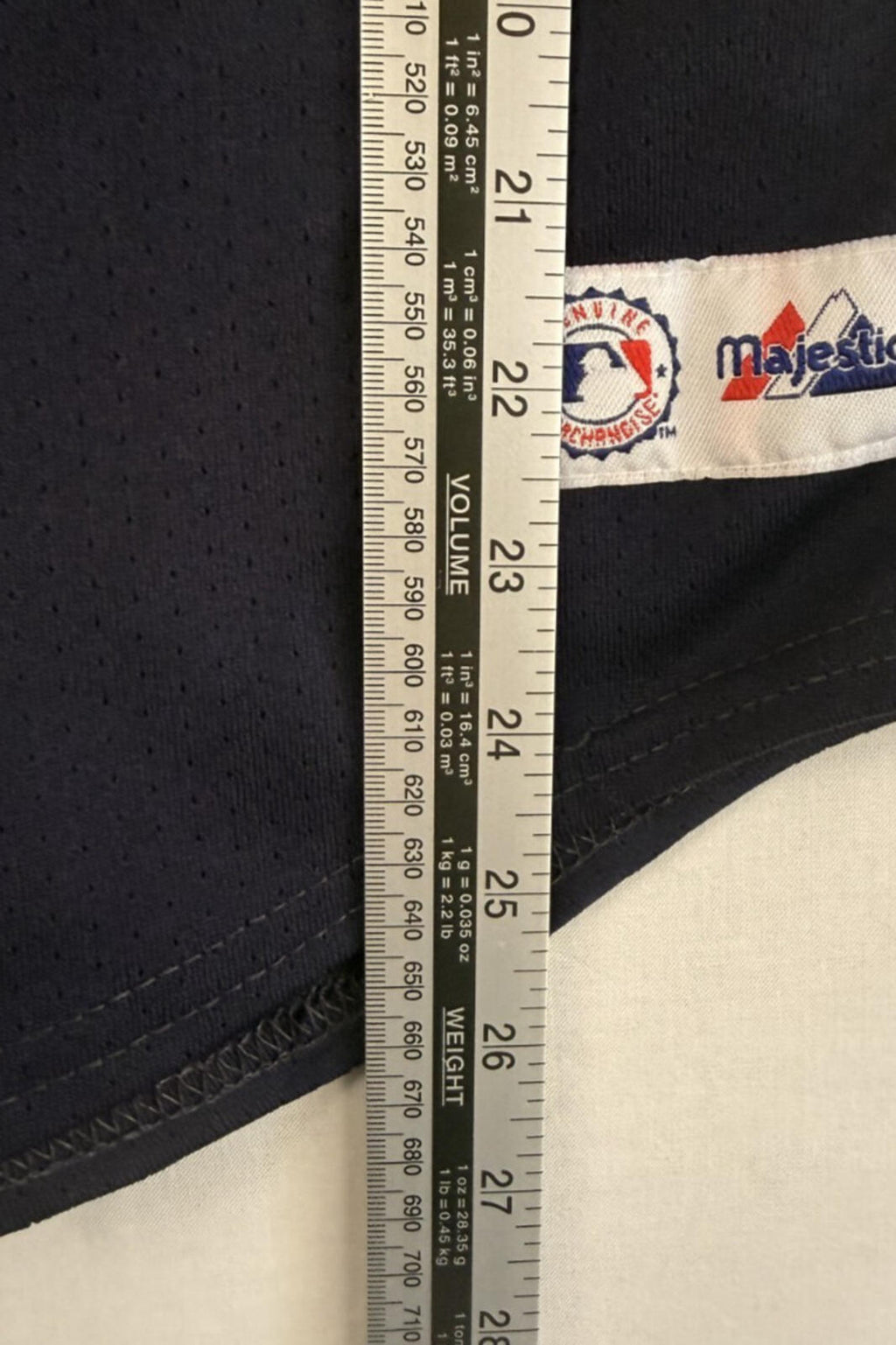 VTG Jason Giambi YOUTH Large Majestic Away Jersey #25 New York Yankees Stitch