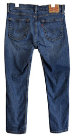 Levis 511 Blue Jeans Mens Size 34 x 32 Slim Straight Fit Cotton Blend Denim