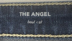 AG Adriano Goldschmied The Angel Bootcut Jeans Womens 30 Blue Raw Hem