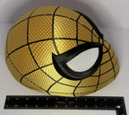 3D Printed Gold and Black Spider-Man Full Face Mask Helmet Mesh Eyes Adult