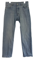 Levis 501 Jeans Mens 33x32 Blue Medium Wash Denim Straight Leg Button Fly